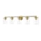 Z-Lite Thayer Vanity, 5-Light, 39 In.W x 5.75 In.L x 8.75 In.H, Luxe Gold/Clear 742-5V-LG - alternate 1